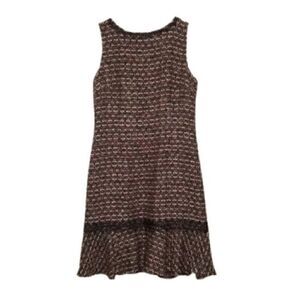 Karl Lagerfeld Preppy Sleeveless Tweed Shift Dress